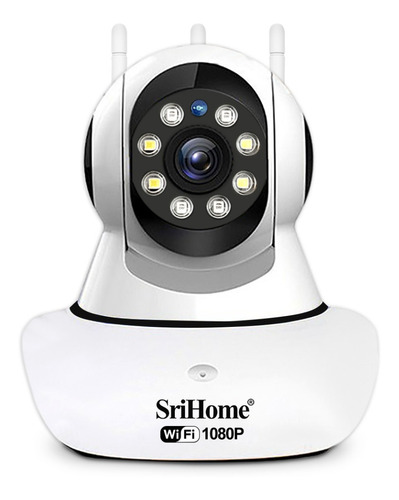 Cámara De Seguridad Wifi 2mp Fhd 1080p Srihome Sp029 Luz Led