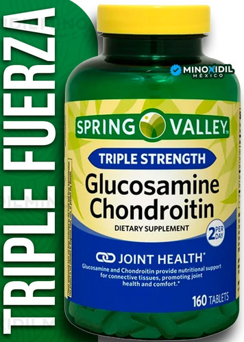Glucosamina Condroitina Spring Valley 160 Tabletas 