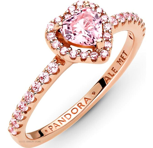 Anillo Pandora Corazón Elevado Reluciente + Kit De Regalo