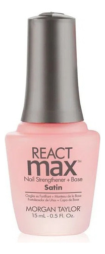 Tratamiento De Uñas React B. Coat Max Satin 15ml Color Negro