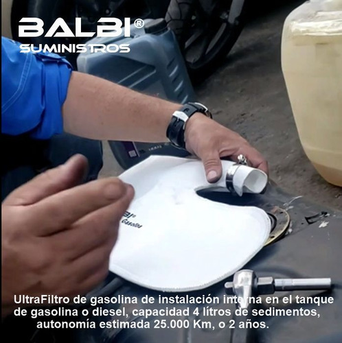 Ultrafiltro De Gasolina Balbi® Filtro,  Protección A Su Pila