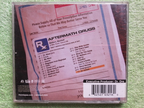 Eam Cd Eminem Relapse 2009 Su Sexto Album De Estudio Dr Dre