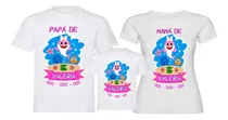 Comprar Camisetas Familia 3 Camisetas Baby Shark Niña Personalizado 