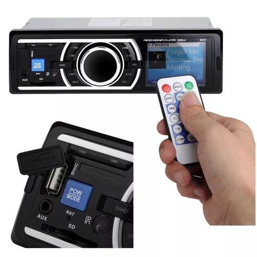 Mp3 Player Automotivo Rayx - Rádio Fm Usb Sd Aux 4x45w