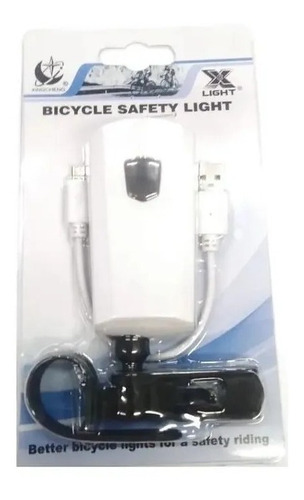 Imagen 2 de 5 de Luz Led Bicicleta Trasera Roja Recargable Usb - Olivos
