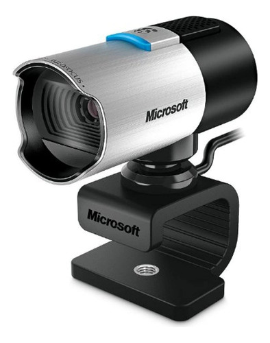 Microsoft  Cámara Lifecam Studio 1080p Hd, Negro, Plateado