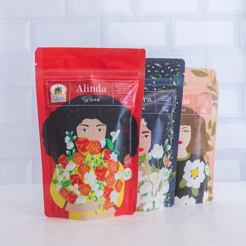 Imagen 3 de 4 de Té En Hebras Hierbas Del Oasis Línea Mujeres Blend Alinda