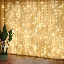 Comprar Lluvia De Luces 144 Luces Led Cortina Navidad Decoracion Cotillon Decoracion 