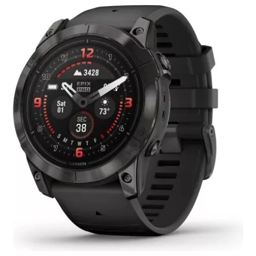 Smartwatch Garmin Epix Pro Gen 2 Zafiro 42mm Sport 1.2in caixa 42mm de  polimeros, pulseira  preta