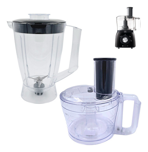 Kit Copo Jarra Multiprocessador Mondial Full Kitchen Premium