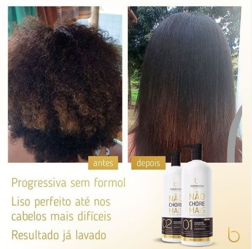 Imagem 3 de 3 de Not Cry More Progressiva Borabela 19 Aminoácidos 2x1litro