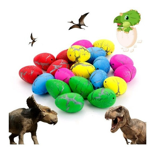 Imagen 7 de 10 de Huevo Dinosaurios X 2 Unidades Crecen En El Agua Didáctico