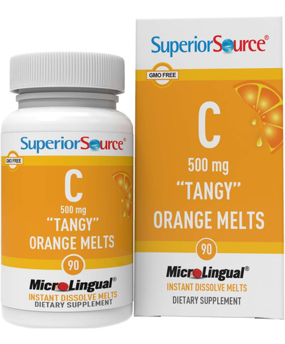Superior Source Vitamina C 500mg Tabletas Sublinguales 90