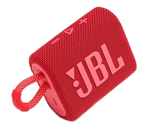 Imagen 1 de 3 de Parlante JBL Go 3 portátil con bluetooth waterproof  red
