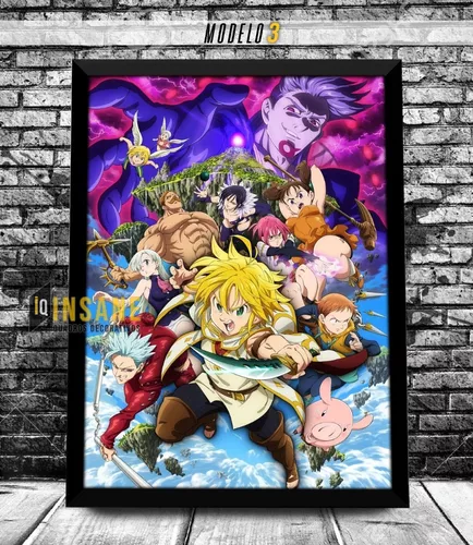 Quadro Poster Nanatsu No Taizai The Seven Deadly Sins Anime