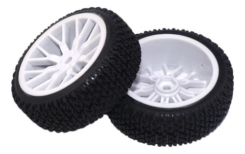 2 Neumáticos De Repuesto Rc Tire Rim1/16 Para Control Remoto