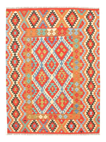 Alfombra Kilim,100% Lana Teñida Afgana Vegetal 246x180 Cm