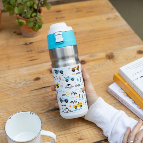 Termo De Acero Inoxidable Vaso Termico Tapa Seguridad 500ml