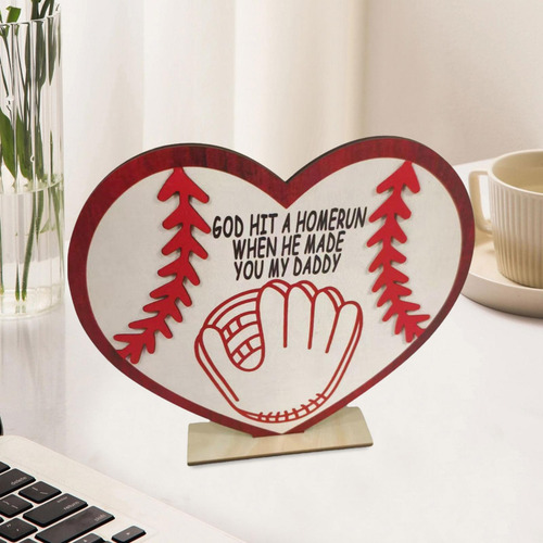 Señal De Madera De Béisbol Señal Del Día Con
