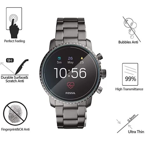Protector De Pantalla Para Fossil Q Explorist Hr Gen (4 U...