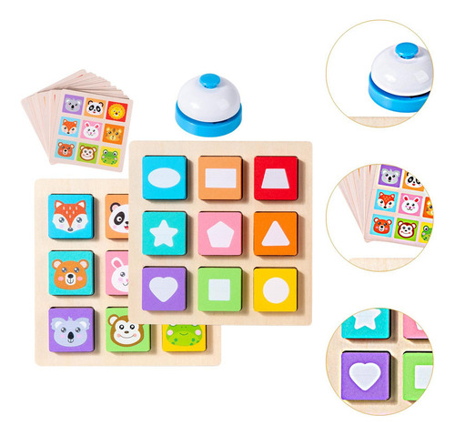 Juego Con De Mesa C. De Forma Colores De Rompecabezas De