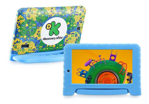 Tablet Infantil Criança Multilaser Discovery Kids Capa Azul