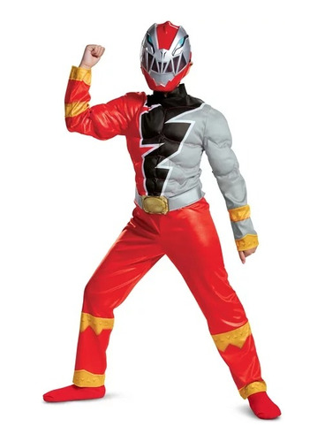 Disfraz Power Ranger Rojo Disfraces Niño Dino Fury Original 