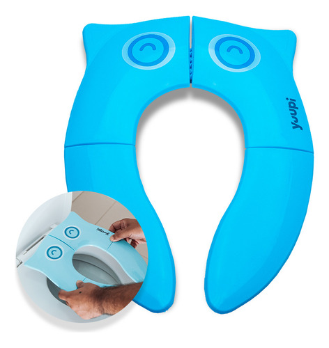 Assento Infantil Para Viagem Dobrável Azul Yuupi
