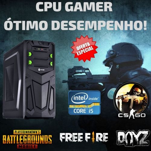 Pc Cpu Gamer I7 8gb Ssd240g + Hd 1tera Autocad Pubg Fortnite