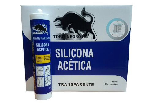Silicona Acetica Transparente Sellante Tubo 280m Caja 24unid