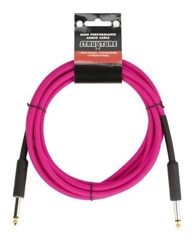 Cable Inst Textil Rosa 5.07 Mt 1/4 -1/4 Strukture Sc186np