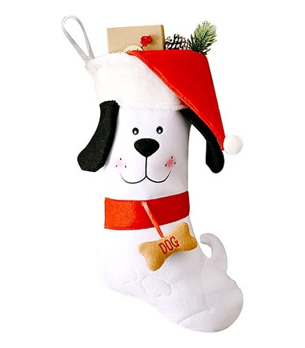 Bota Navidad Árbol Perro Cachorro Dog Mascota Grand 40cm 1pz