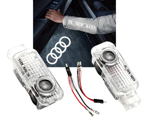 Proyectores Luz Cortesia Led Logo Audi A1 A3 A4 A5 Tt R8 Q5