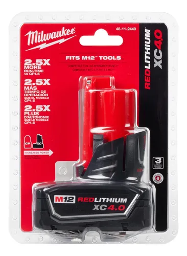 Milwaukee Batería M12 Xc 4 Amperios 48-11-2440