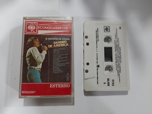 Cassette Sandro 15 Autenticos Exitos En Formato Cassette.