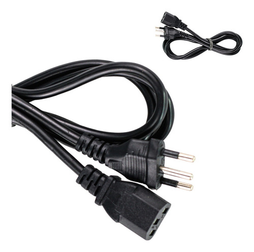 Kit 95 Cabo De Força Cpu Computador Pc Monitor 3 Pinos 1.8m
