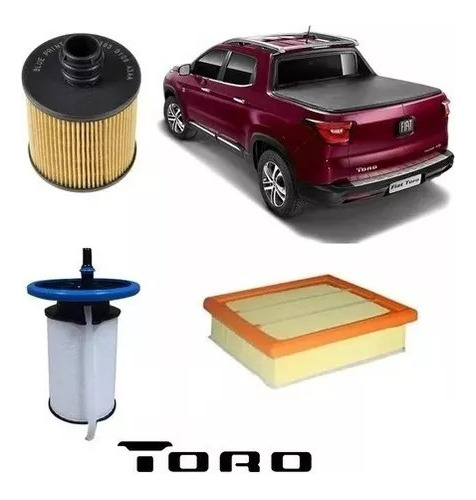 Kit De 4 Filtros Fram Fiat Toro Diesel 2.0 Jtd