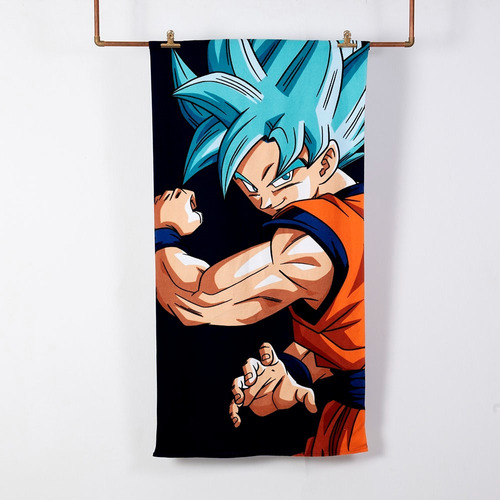 Toalla Playa + Bolso Morral Cordel Dragon Ball Z Fuerza