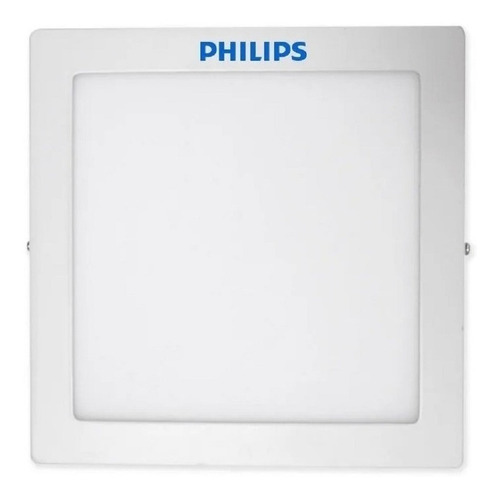 Panel Plafon Led Aplicar Cuadrado 18w Cálida Fría Philips