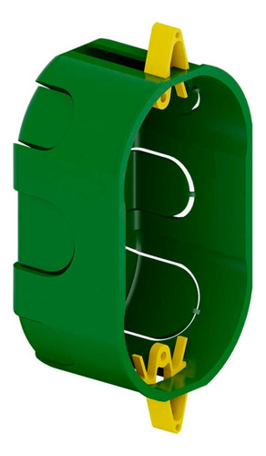 Caja de paso de PVC incrustada Tigre 4x2 para paneles de yeso