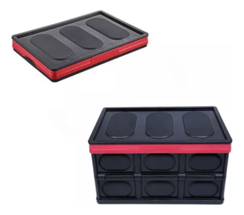 Stoik Caja Plegable Organizadora Almacena Apilable Rigida Color Negro