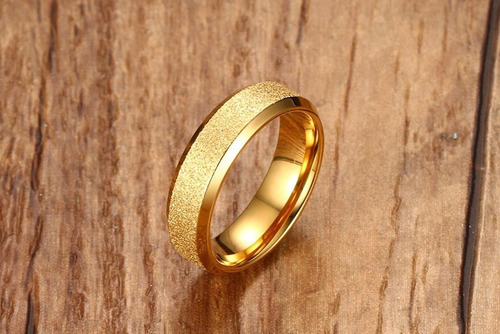 Anillo Elegante De Acero Para Bodas- Compromisos.