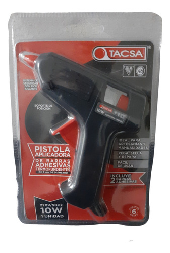 Pistola Aplicadora De Barras Adhesivas Tacsa 10w 220v/50hz