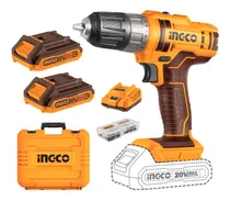 Comprar Atornillador Inalámbrico Ingco 20v 10mm, Doble Batería Litio