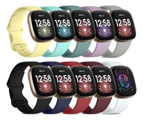 8 Correas De Reloj Para Fitbit Versa 4 / 3 Sense 2 / 1