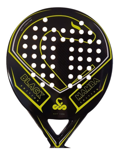 Imagen 2 de 4 de Paleta Padel Vibor-a Black Mamba Edition Carbono Soft Eva