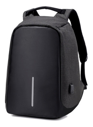 Mochila Antifurto Preta Masculina Com Entrada Usb