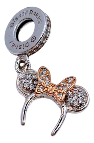 Charm Colgante Cintillo Minnie Mouse, Plata 925, Circonitas