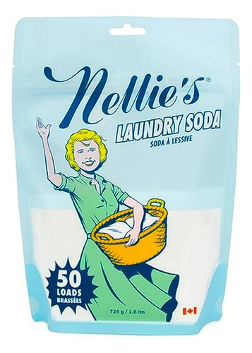 Nellie Detergente De Lavandería Soda, 1.6lbs, 50 De Carga Bo