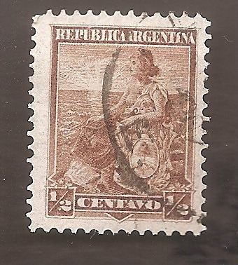 Argentina 1899 Libertad Sentada 110 A 12,25x12.25